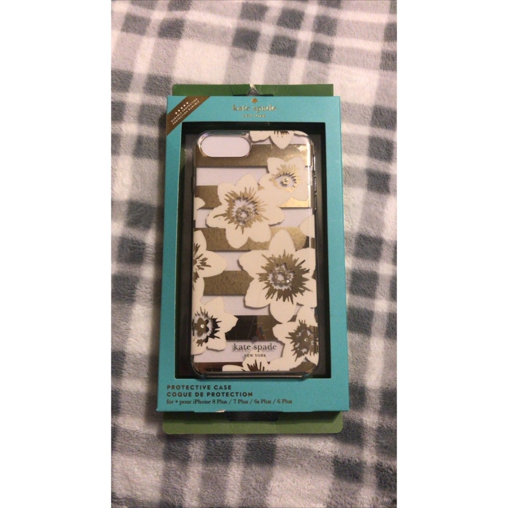 KATE SPADE FLOWER + GLITTER  PROTECTIVE CASE